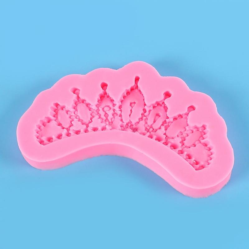 Crown Cookie Mould Silicone Material Fondant Cake Crown Shape Baking Accessories