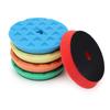 5 Peças/Conjunto Boina de Polimento 6 Polegadas Kit Boina de Polimento para Carro Roda de Esponja Colorida Disco de Espuma Ondulado Plano Roda de Polimento Bola de Lã