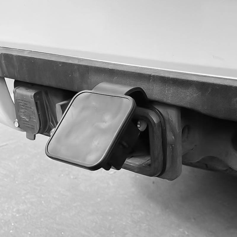 Car tail trailer dust cover universal square mouth trailer hook cover heat-resistant rubber that does not deform at high tempera
