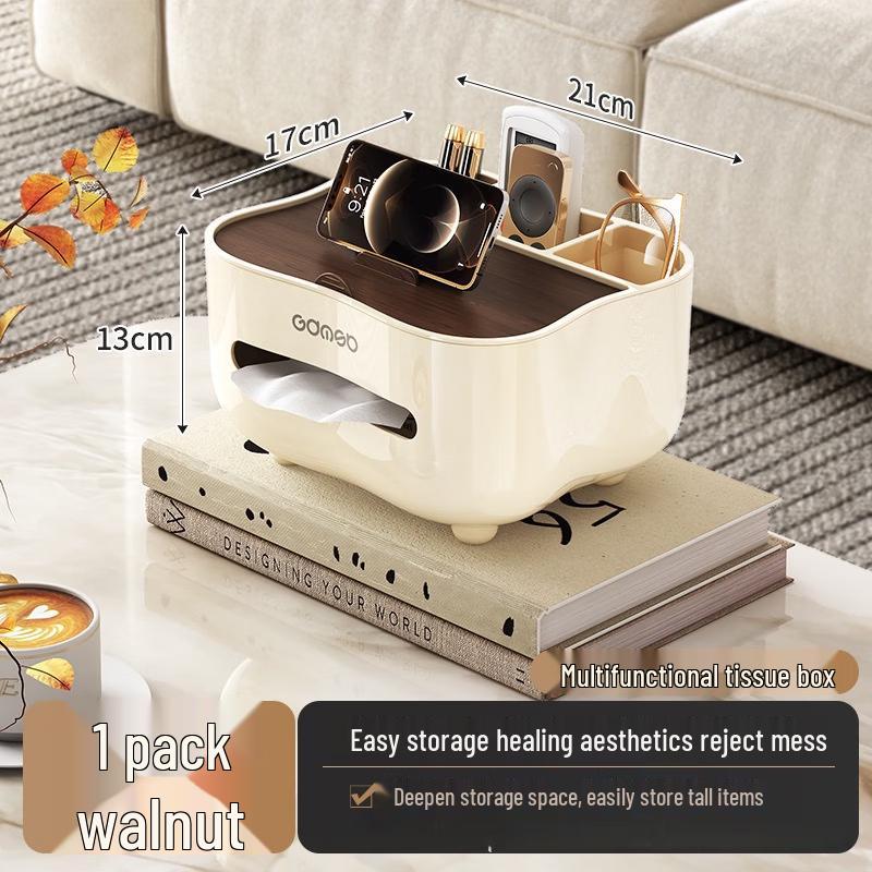 

Qiaomeiren Desktop Storage Tissue Box