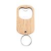 ZISIZ Oak Handle Keychain Bottle Opener - 5 Pack