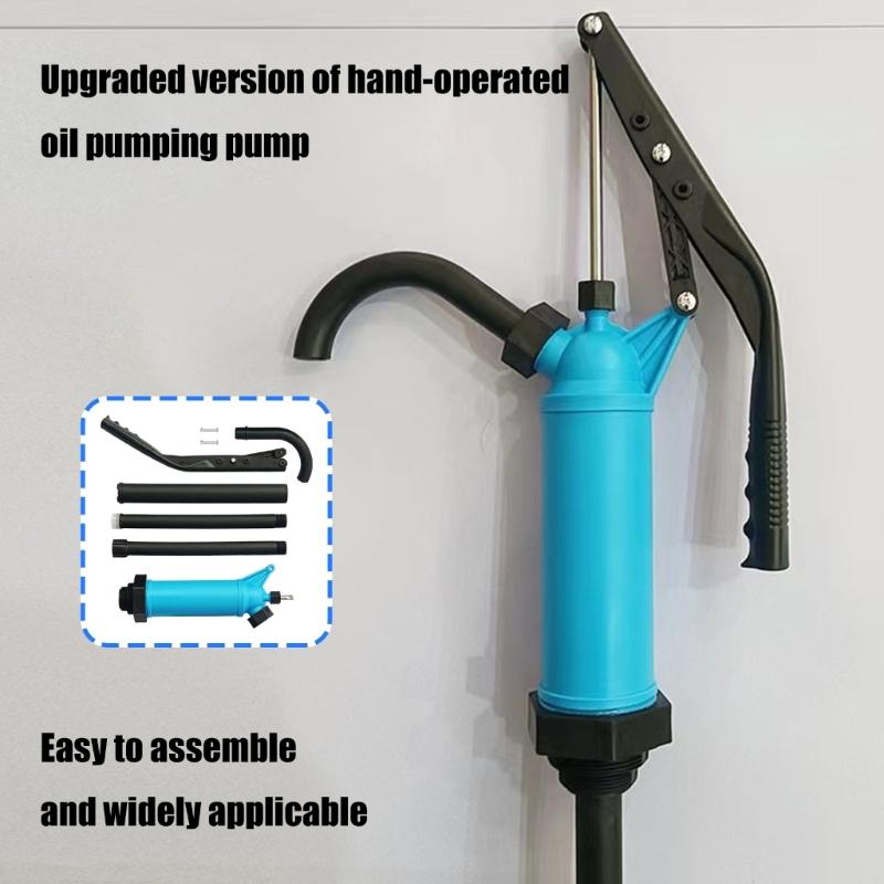 High Efficiency Lever Operated Drum Pump Portable Hand Pump Leak Proof Substance Transfer Pump for 55 Gallon Drums