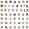 Stickers 50pcs Minecraft Waterproof Adhesive Reusable Refrigerator Case Decor