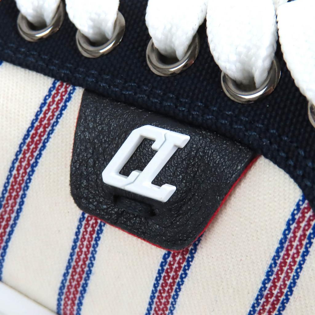 Pristine Christian Louboutin Low Cut Sneakers HAPPYRUI Border  Canvas Women Used