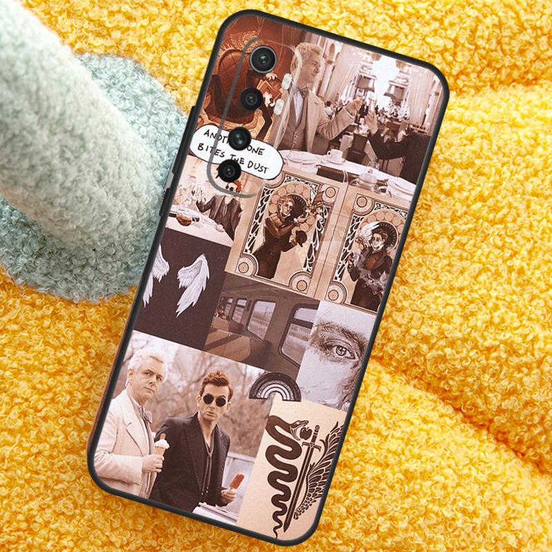 Good Omens Case For POCO X3 X4 X5 F5 Pro M5s C40 F4 GT F3 Cover For Xiaomi 12T 11T Pro 12 13 Lite 12X