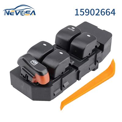 NEVOSA Pour 2008 Chevrolet Malibu LTZ 3.6L Interrupteur de Lève-Vitre Électrique Bouton de Lève-Vitre 20807219 15902664 12 Broches Voiture