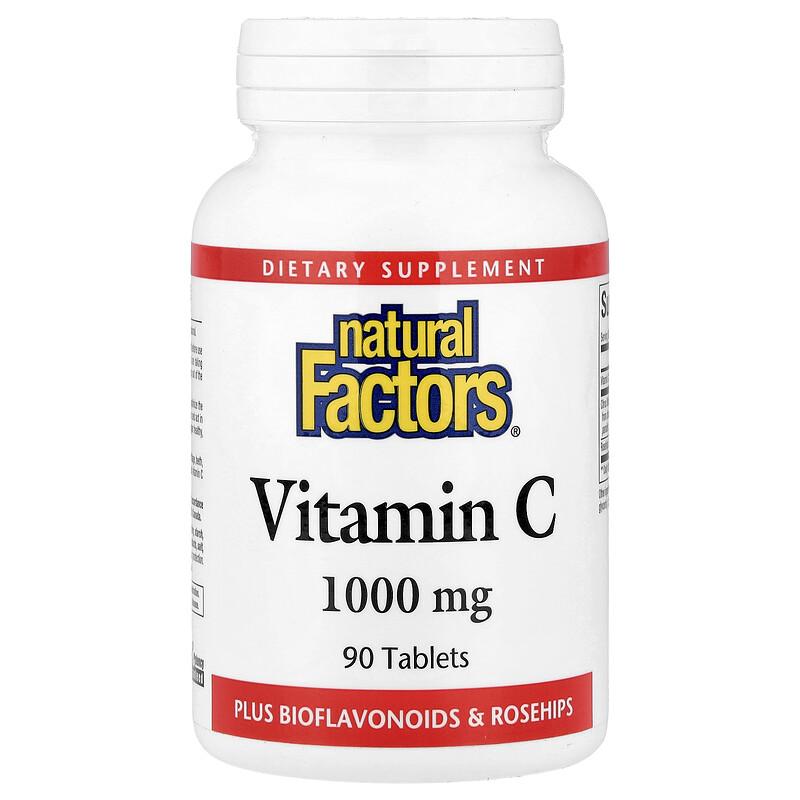 Vitamin C, Plus Bioflavonoids & Rosehips, 90 Tablets