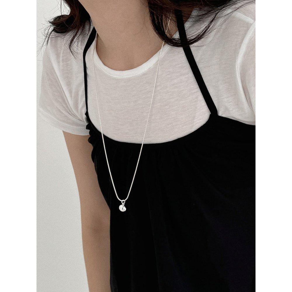 Round Bean Long Necklace