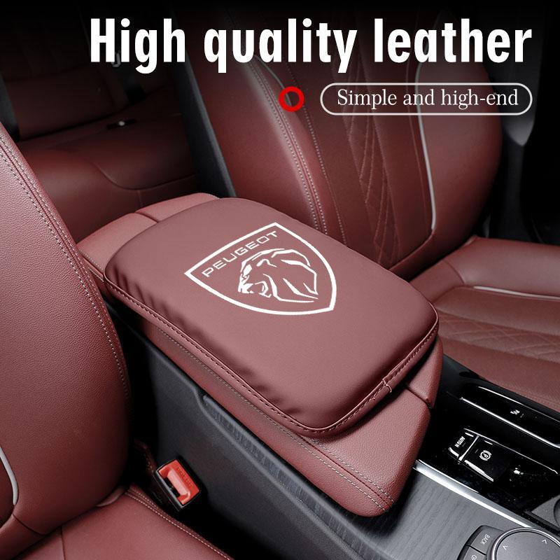 Coussin d'accoudoir de console centrale de voiture Pad en cuir Accessoires Pour Peugeot 5008 508 408 4008 308 3008 208 2008 Landtrek Rifter
