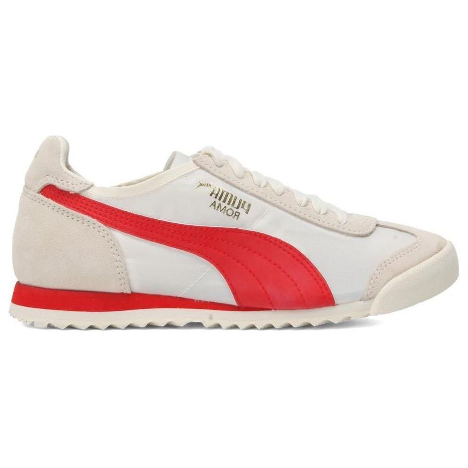 Puma Roma Og Nylon Low Top Training Shoes Unisex Sneakers Beige Red 362408-08