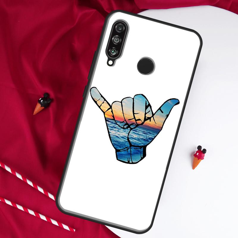 Shaka Surf Hang loose For Huawei Nova 9 SE 10 5T Y90 Y70 Y60 Y61 Y91 Y72 12i 12s 11i P60 Pro P20 P30 P40 Lite Case