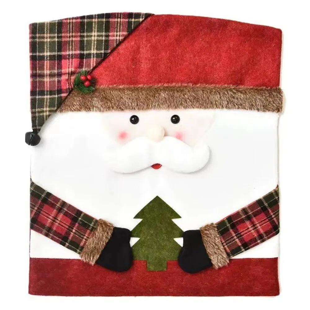 

1/6pcs Christmas Chair Covers Christmas Table Decorations Christmas Hat Designed Chair Covers Dining Chair Christmas Cover