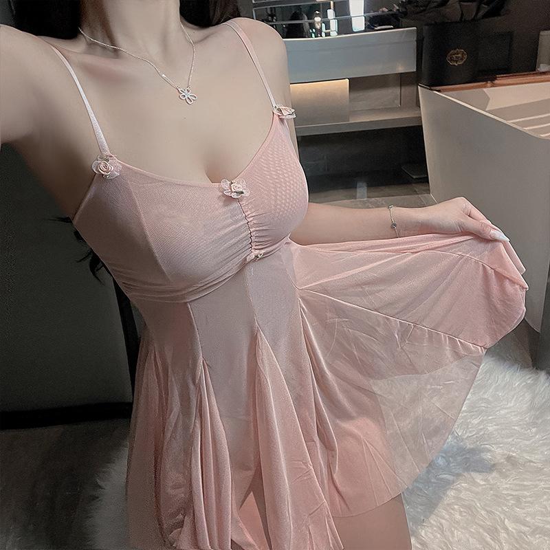 Pure desire sexy suit seductive free suspender sex fun small chest mesh perspective sex underwear