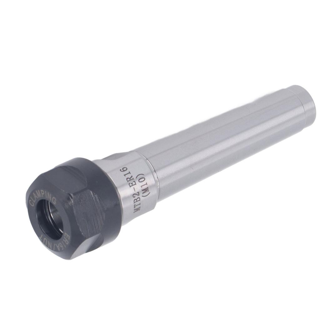 Chuck Shank Holder MTB2 ER16 M10 Manganese Steel Morse Shank Holder with ER16A Wrench for CNC Lathe