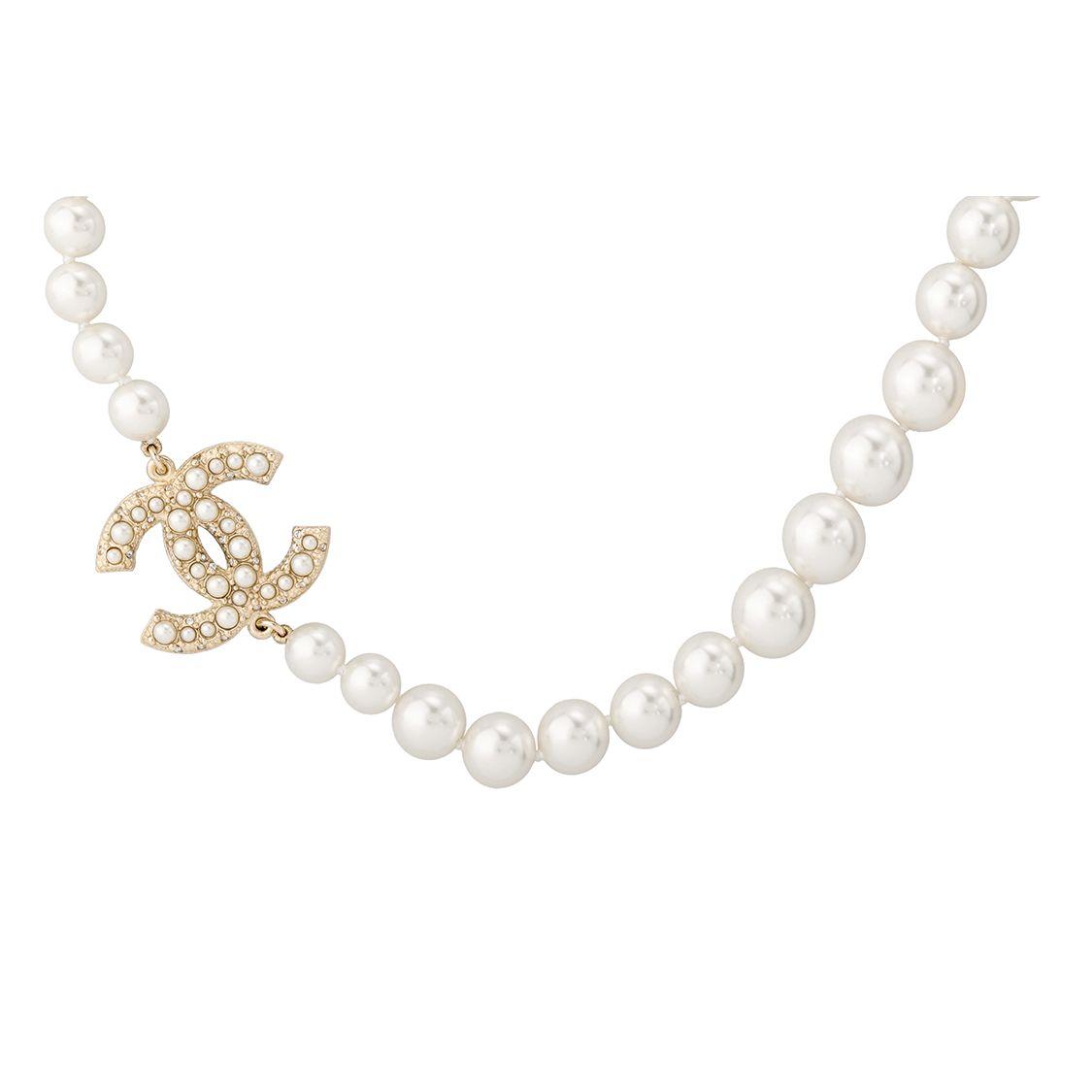 Chanel pērļu kaklarota sievietēm Balta A64757-Y20450-Z2048