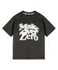 MOZMOZ Blur Square Regular Fit Short Sleeve T-Shirt Charcoal