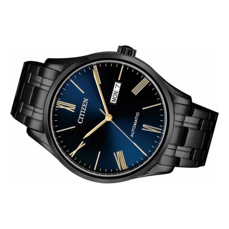 Citizen 50m Waterproof Mechanical Movement Steel Strap Men's Watch Black Dial NH8365-86MB