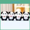 Panda Plush Toy With Cute Belly Band For Girls Gift And Backpack Decoration
