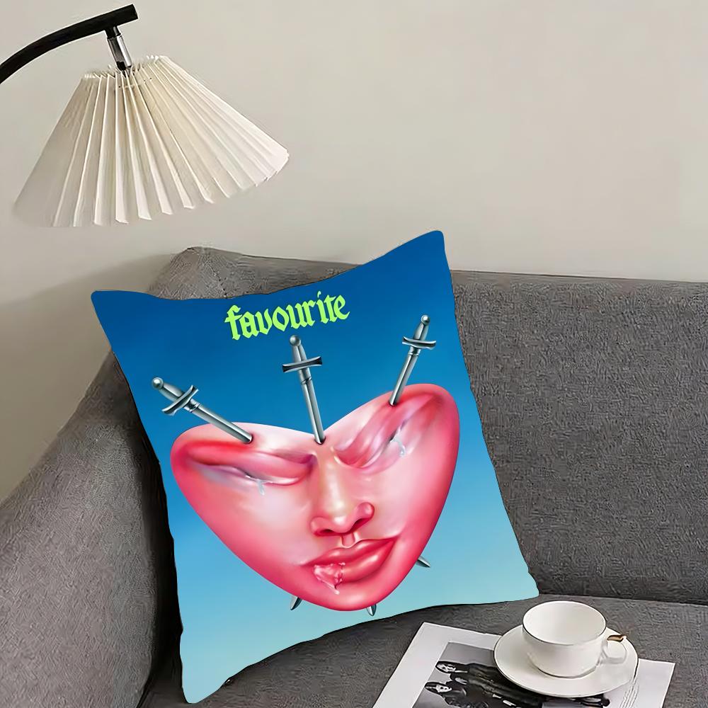 Band F-Fontaines D C Romance Cushion Cover Reversible Plush Pillow Cover – For car, sofa, bedroom, perfect as a gift.