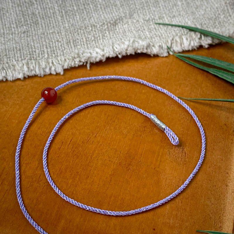 DIY Extremely Fine 1mm String Lucky Beads Anklet Carrying Strap