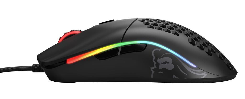 Glorious Model O Gaming Mouse, Black, RGB, 6 Programmable Buttons, Illuminated USB Mouse, Lightweight, Official Japanese Product (67g)