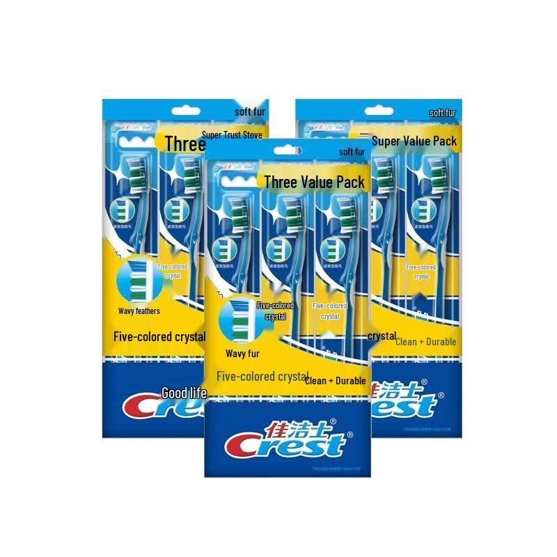 Crest Colorful Soft Bristle Toothbrush 9-Pack
