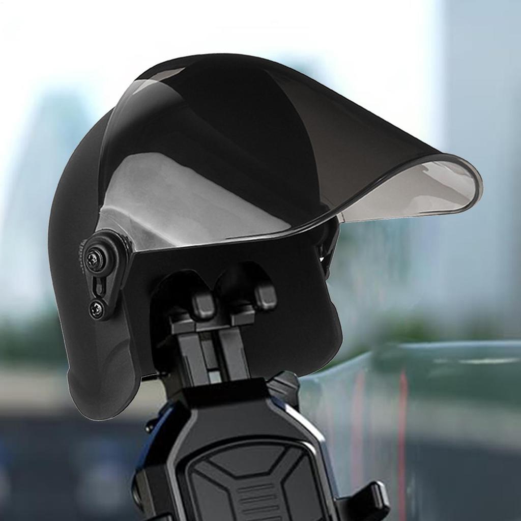 Phone Mount Sun Shade Motorcycle Phone Mount Helmets Motorbike Small Rainproof Mobile Phone Helmets Portable Mini Parasol Sun