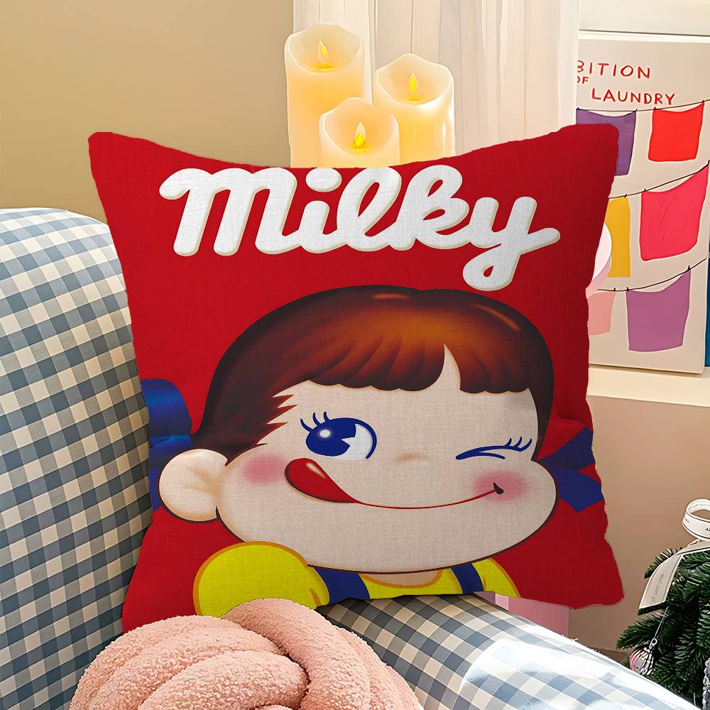 M-mil-ky W-way P-peko-Chan Kuddfodral Kuddöverdrag Dekor Kuddfodral Tryckt Kuddfodral För Soffa