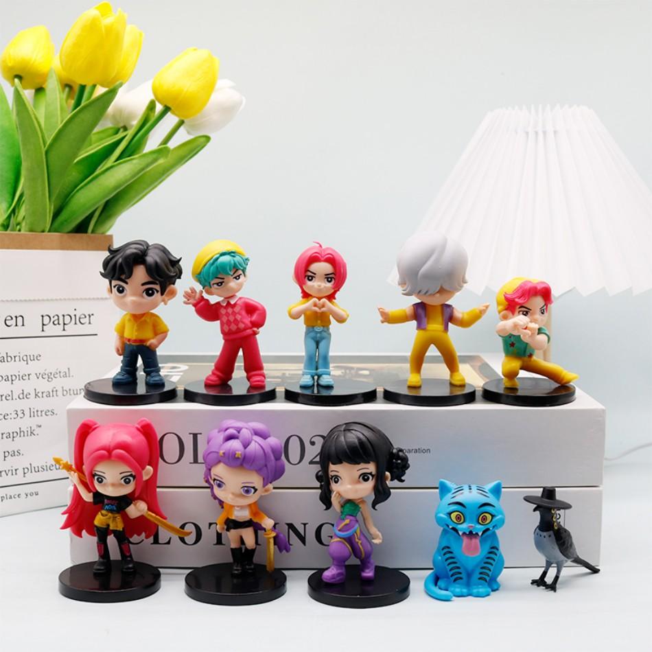 NUOVO Set da 10 pezzi KPop Hunters Superstar Saja Boys Rumi Mira Zoe Acrilico PVC Action Figure Giocattolo Figura Anime Bambola Per Regalo Fan