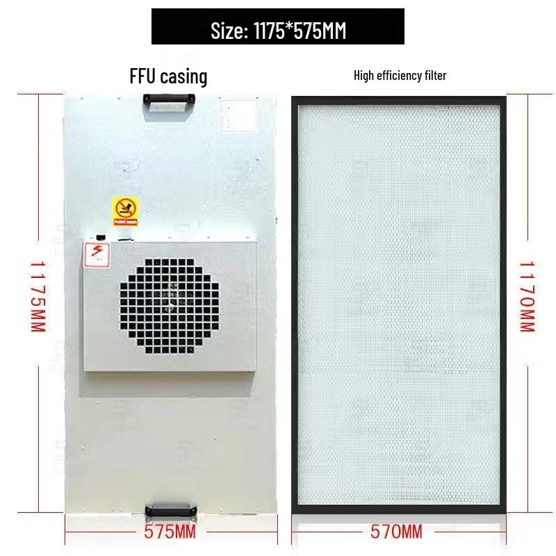FFU High-Efficiency Industrial Air Purifier - Class 100 Dust-Free Workshop Filter Fan