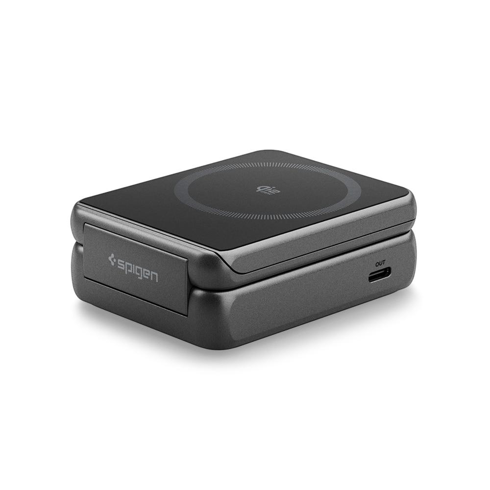 Spigen Temel EF302MOQ Qi2.2 25W 2'si 1 Arada Katlanabilir MagSafe Kablosuz Şarj Standı