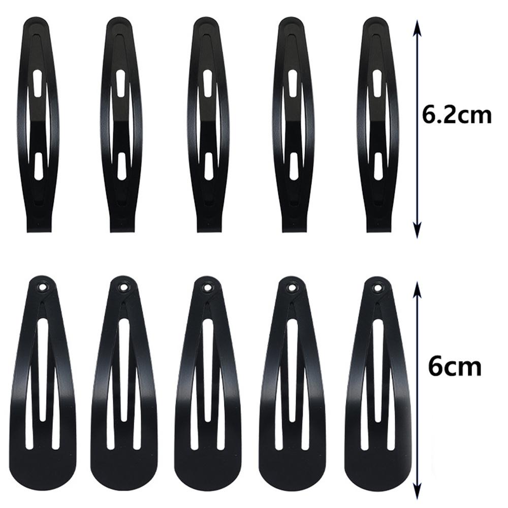 10pcs/lot Black Bobby Pins Wavy Hairpins Fashion Hair Clips Metal Barrettes Wave Hairgrips Fashion Hair Clips for Girl Women