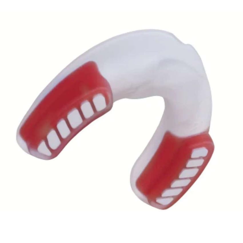 AONFIT Fitness Martial Arts Boxing Basketball Rugby All Sports Children Junior Mouthpiece (White/Red)