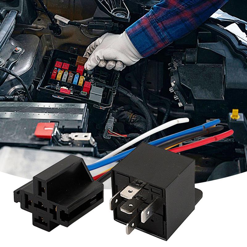 Automotive Relay Wiring Harness Modification Flame Retardant Stable Relays 40a Waterproof Conversion Start Dc Relay For Auto