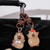 1PC Keychain Kawaii Night Glow Creative Luminous Cute Capybara DIY Accessory Reward Children Decor 6.6*1.8cm
