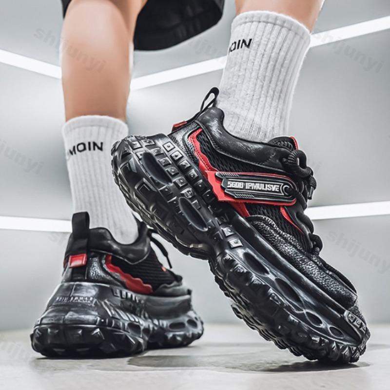 Fashion 2025 Autumn New Men's Fashion Trend Low Top Casual Thick Soled Shoes Mesh Breathable Comfortable Versatile Niche Chunky sneakers