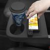 Center Console One‑Piece Cup Holder Only For Tesla ModelY Standard 2025 2026 Pure‑TPE Integrated Mat Insert Armrest Storage Box