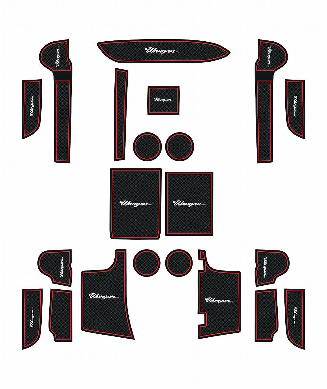 

Коврики Wangan Pocket резиновые Rabatt для Subaru Legacy Outback BT5, красные, набор из 21 штуки (RM030013)