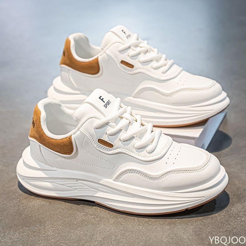 

Luxury 2025 Spring Men s Shoes New breathable white shoes Trendy versatile thick soled Sneakers Male casual dad footwear Homme 44 хаки