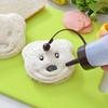 Cartoon Bear Sandwich Mold, Plastic Rice Ball Mold, DIY Breakfast Tools, Food Safe Kitchen Supplies, for School Lunch Box Essentials, Cookie Cutter