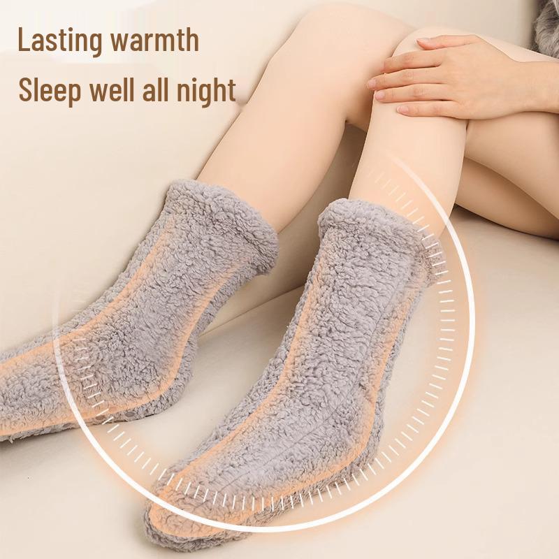 Newcomer Discount: Women's Fleece-Lined Cashmere Wool Over-the-Knee Socks for Autumn/Winter