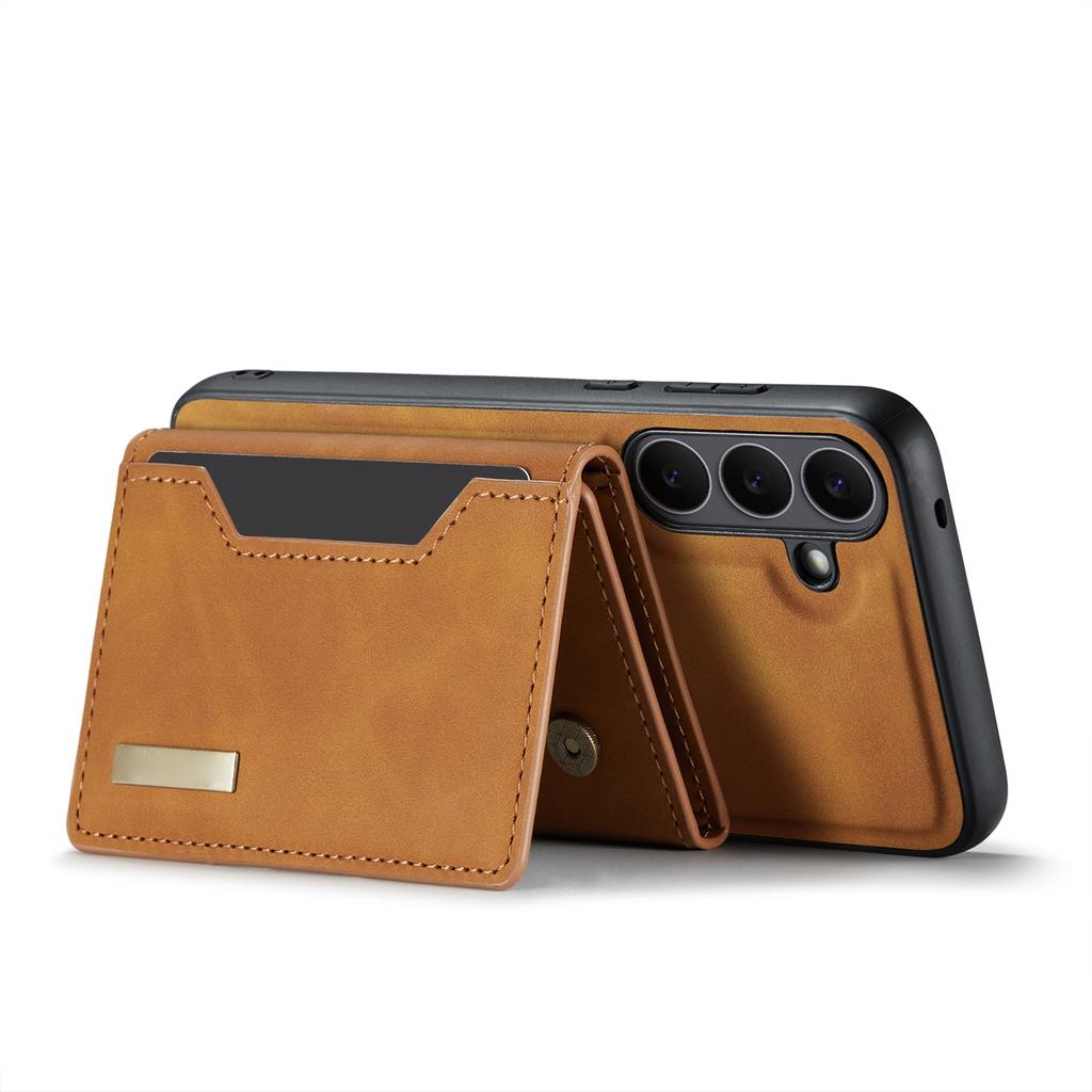 Phone Case Magnetic Detachable Wallet Card Slot Kickstand Cover Fit for Samsung Galaxy S25