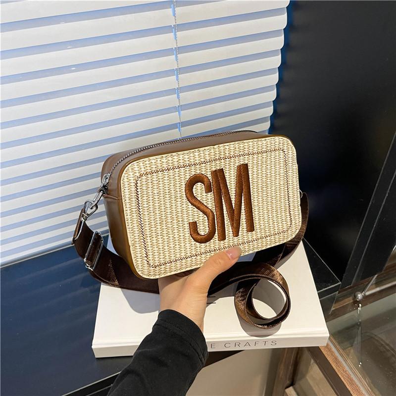 Spring Simple Women's Small Square Bag 2025 New Camera Bag Female Crossbody Ins Letter Explosion Shoulder Small Bag