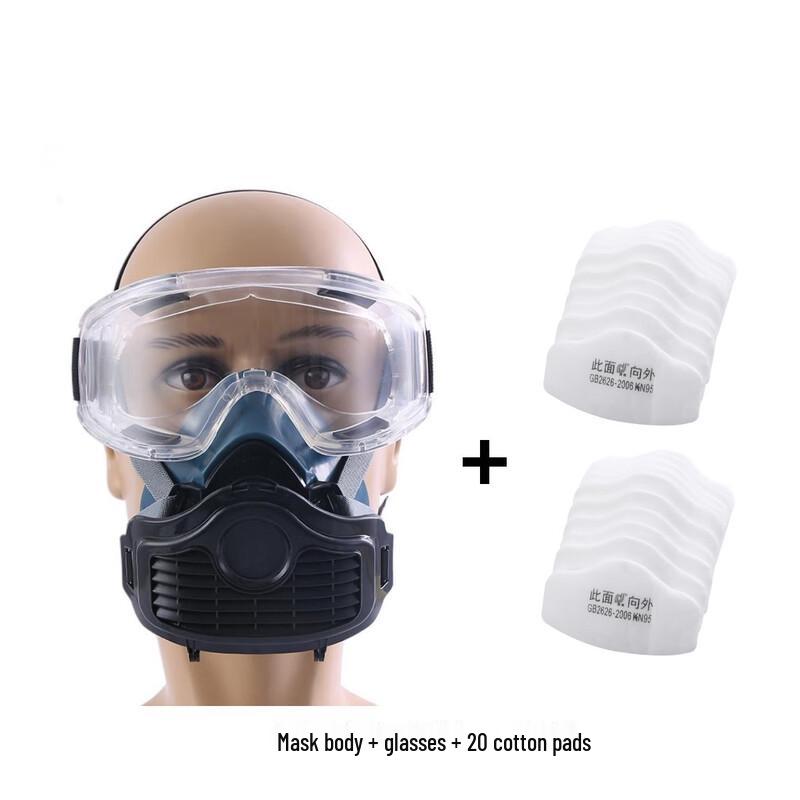 Brangdy Professional Dust Mask with Integrated Goggles