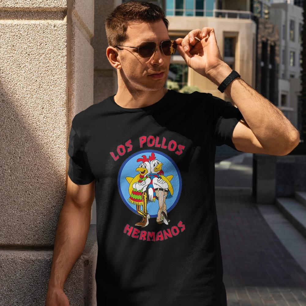 Breaking Bad Koszulka Los Pollos Hermanos Męska Czarna Trwała R. Xs