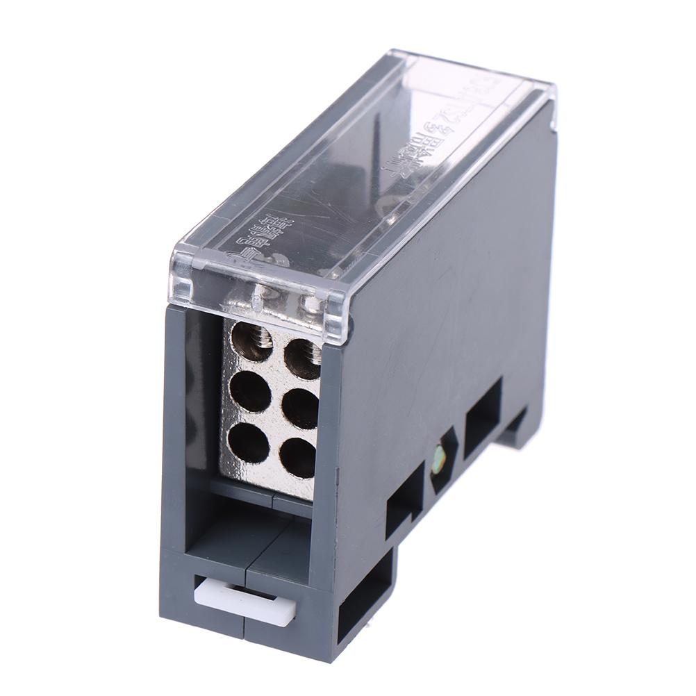 One In Multiple Out Din Rail Terminal Block 150A Universal Distribution Box Wire Connector Abs/Copper Power Junction Box