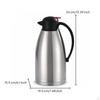 Insulated Kettle with PushButton DoubleWalled Stainless Steel Carafe Brushed Thermal