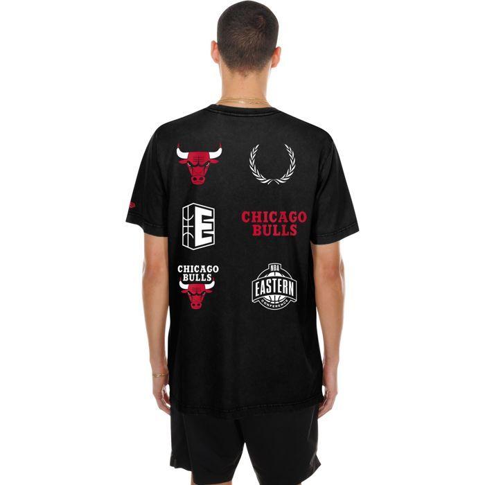 Chemise - NEW ERA - MATCH Chicago Bulls - Coupe oversize - 100% coton 200 g/m² - Impressions Chicago Bulls