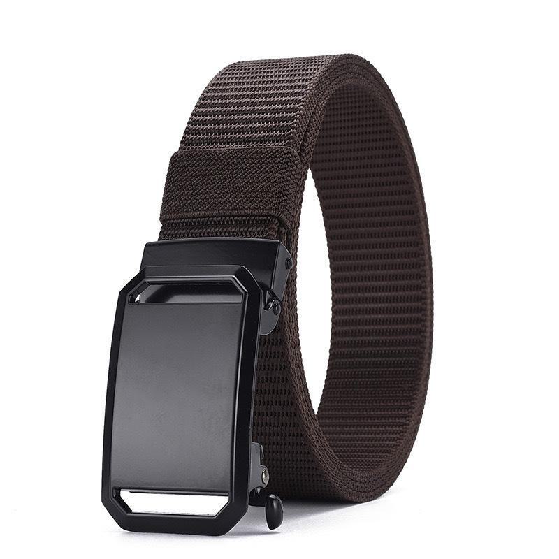 Men's Automatic Toothless Nylon Canvas Outdoor Belt