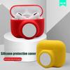 Silicone Cover Fit for IOS Pro Earbuds Anti Drop Shock Absorbing Earbud Case Protective Cover Support for AirTag